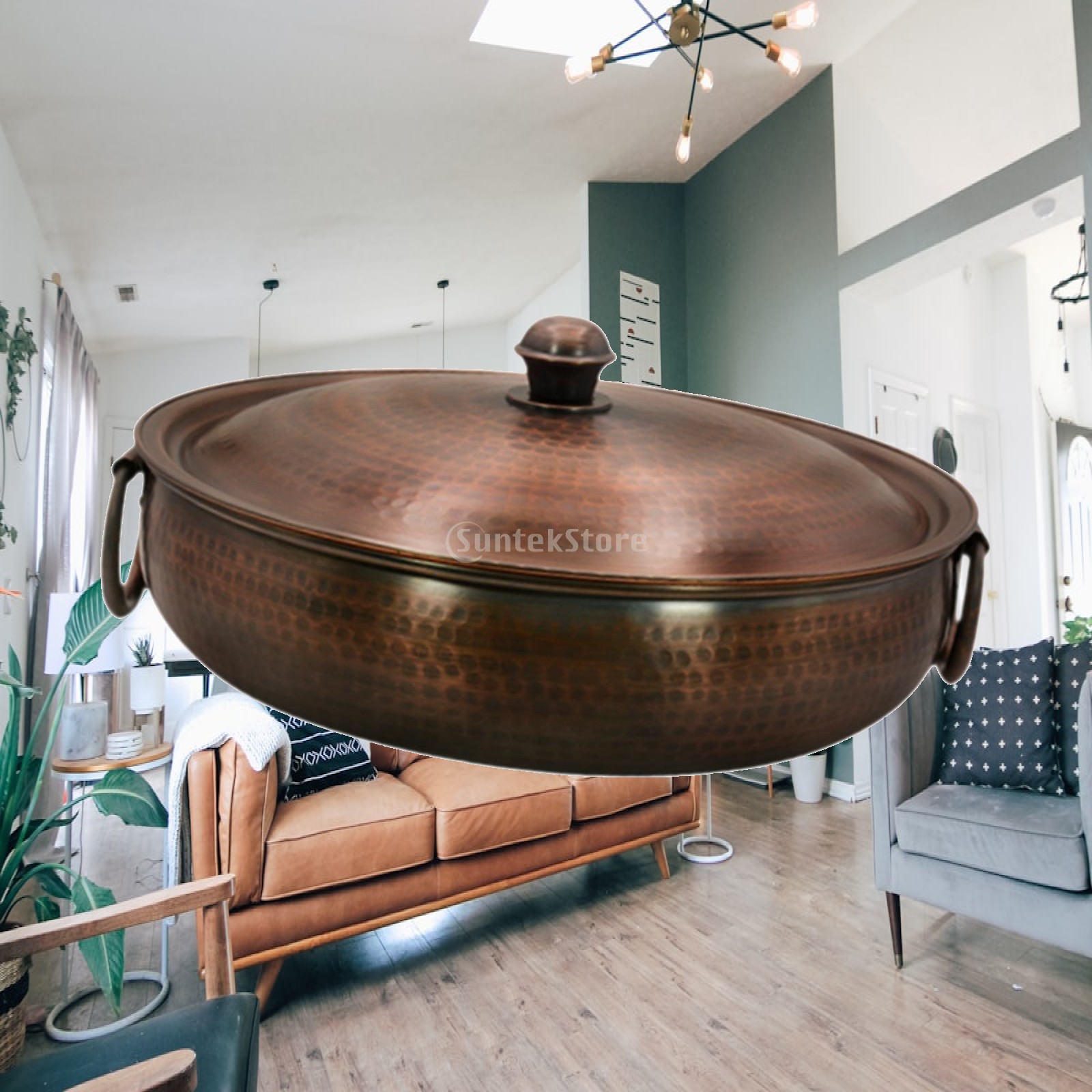 Camping Cooking Pot - Copper Hot Pot Noodles Pot Handmade