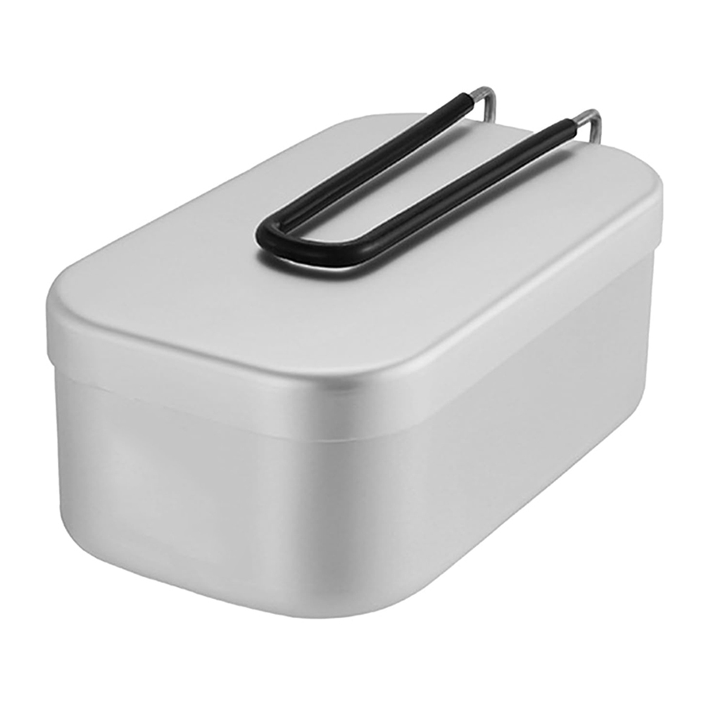 Camping Cooking Tin - 800ML Aluminum Lunch Boxes Outdoor Camping