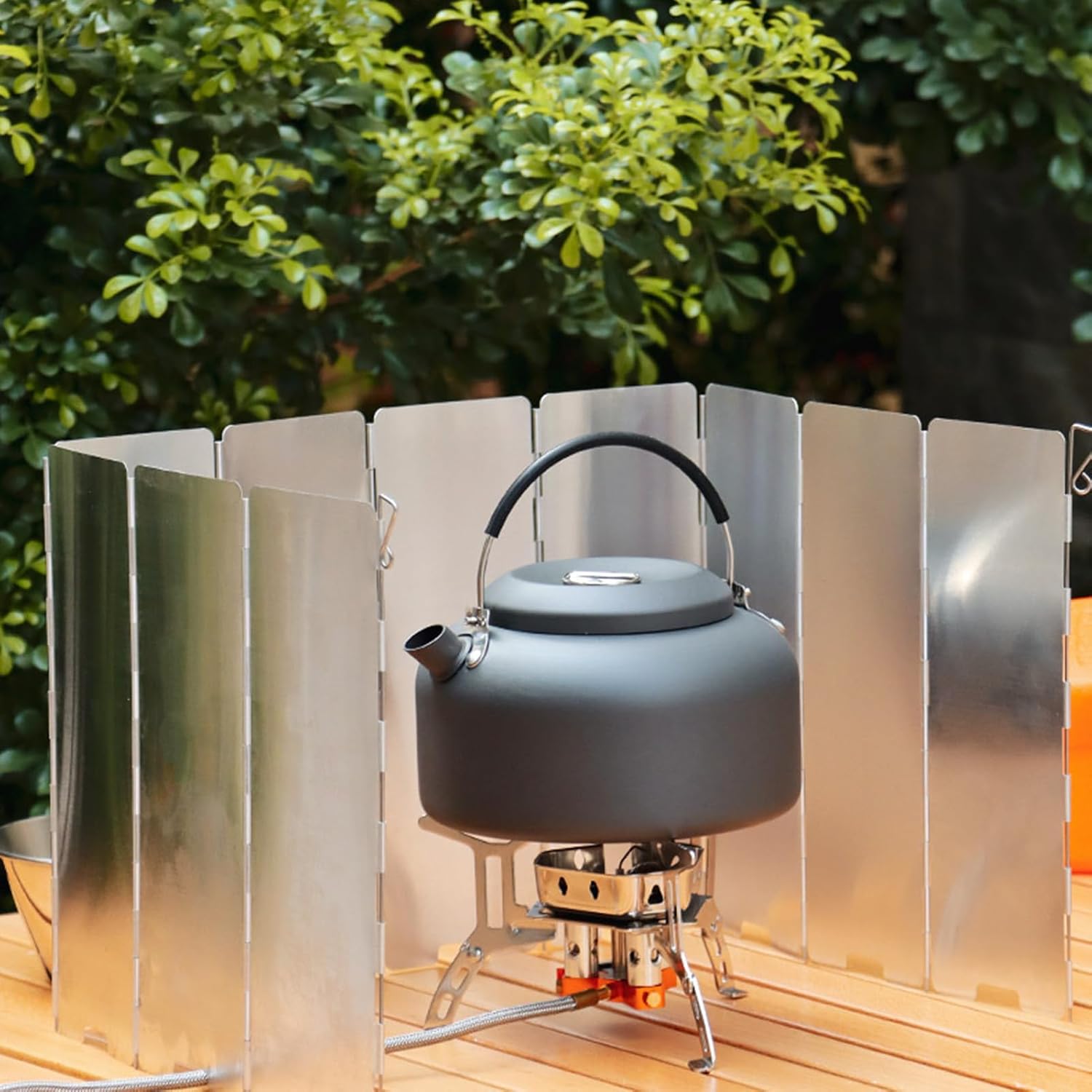 Camping Cooking Light - Camping windshield, Folding Outdoor Windscreen, Aluminum