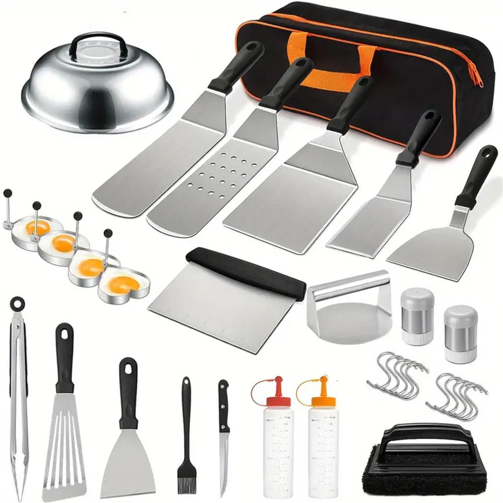 Camping Cooking Gifts - 33Pcs Flat Top Griddle Accessories Kit