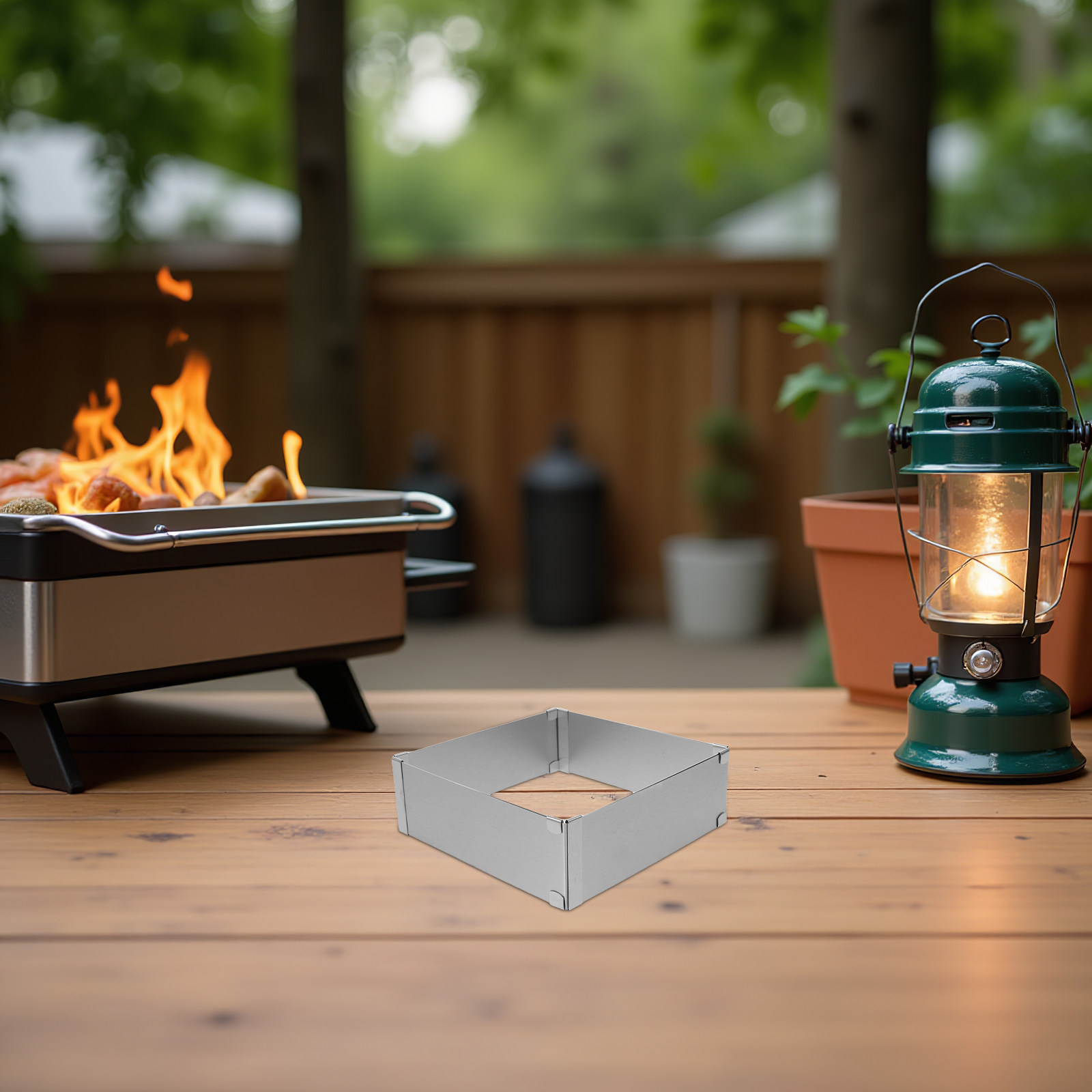 Camping Cooking Wind Blocker - Camping Stove Stainless Steel Wind Guard
