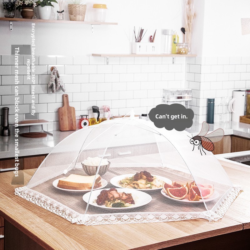 Camping Cooking Meals - 43/48cm Multifunctional Foldable Mesh Food Cover