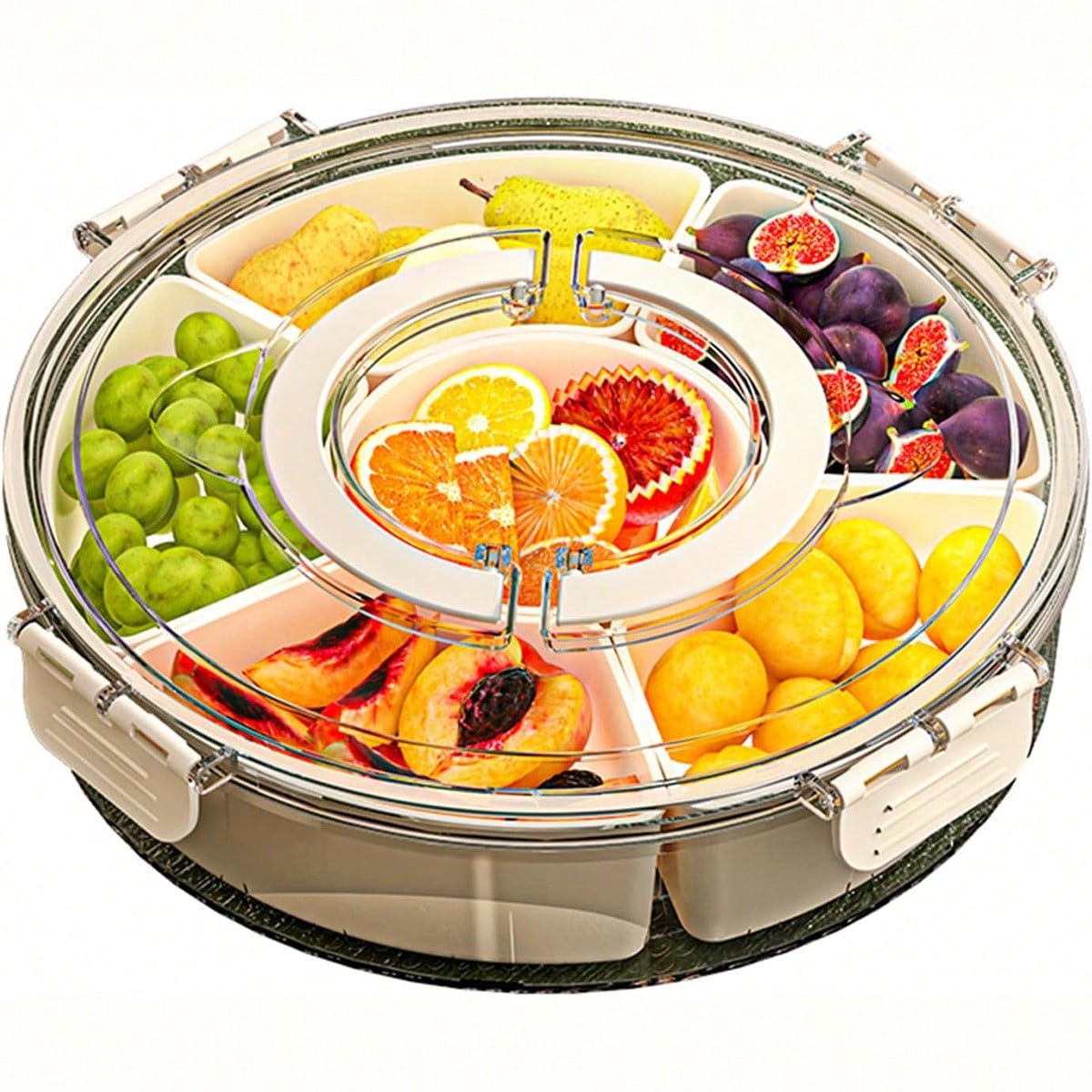 Camping Cooking Gifts - SaengQ 1pc Rotatable Snack Box, Independent