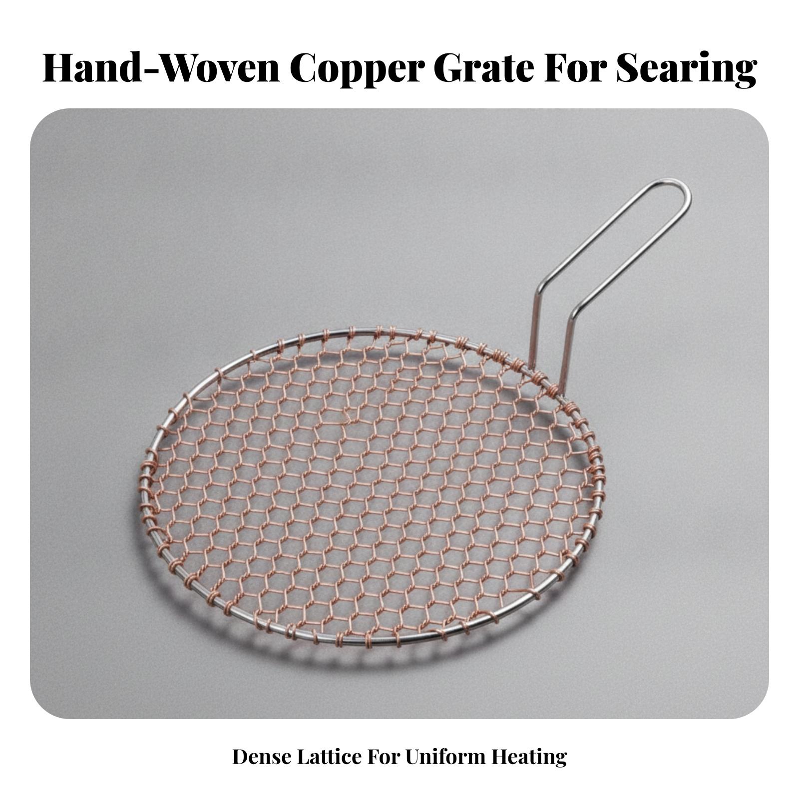 Portable Copper Mesh Round Gri - Cooking Outdoor Camping recension och pris