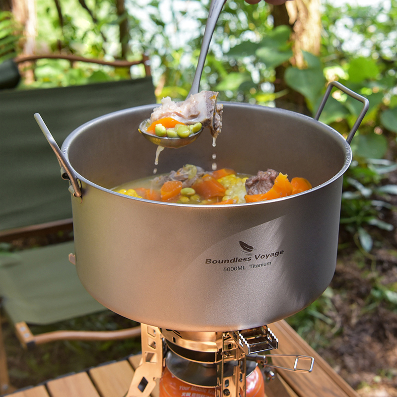 Boundless Voyage Titanium Pot  - Camping Cooking Pot Large recension och pris