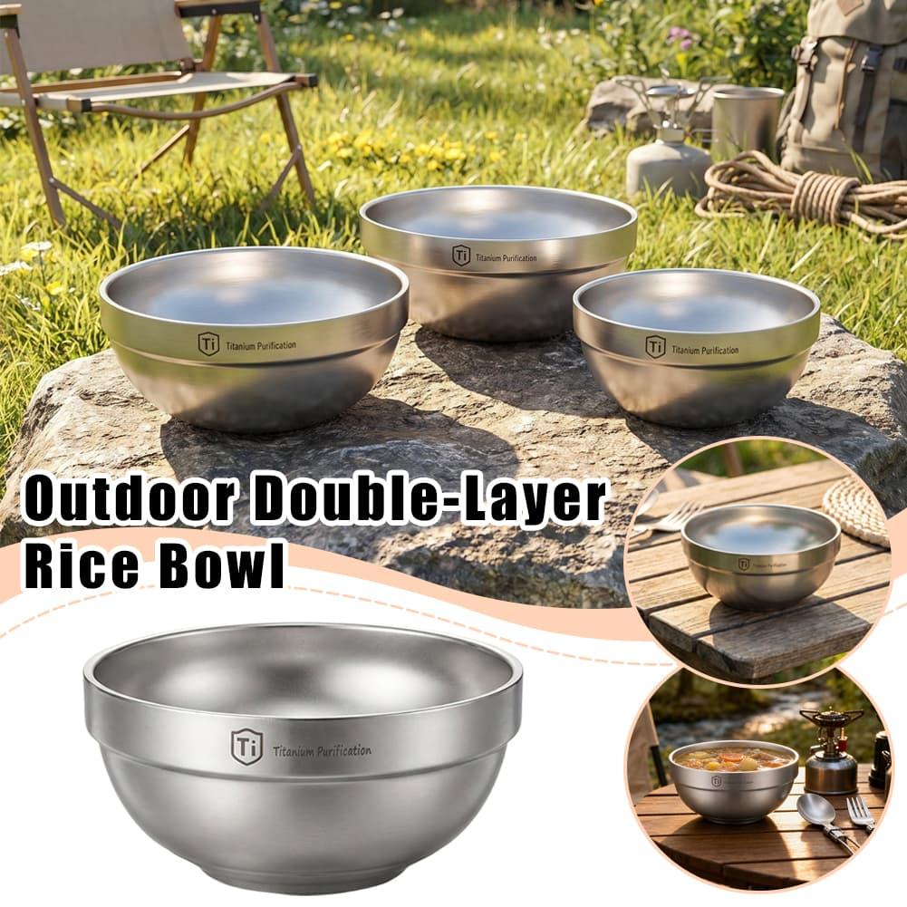 Titanium Double‑Layer Oatmeal  - Camping Cooking Meals recension och pris