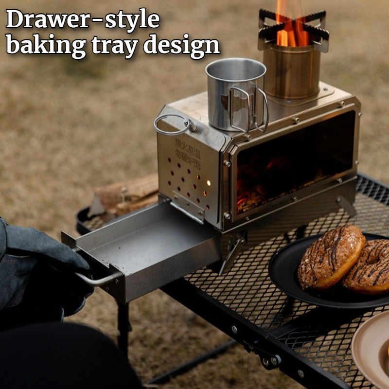 Stainless Steel Square Firewoo - Cooking Outdoor Camping recension och pris