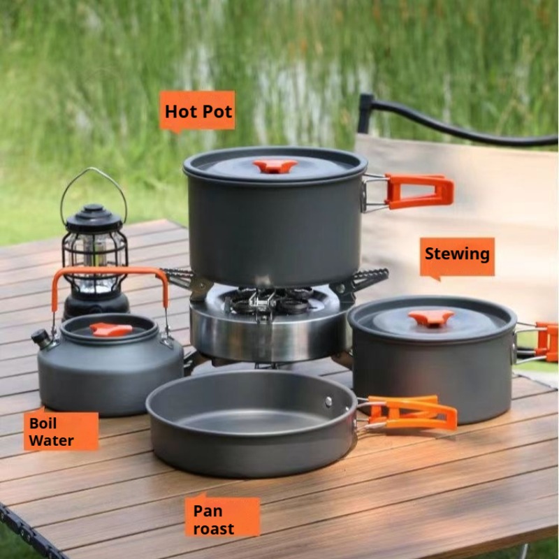 Portable Large Capacity Pot Co - Camping Cooking Pot Large recension och pris