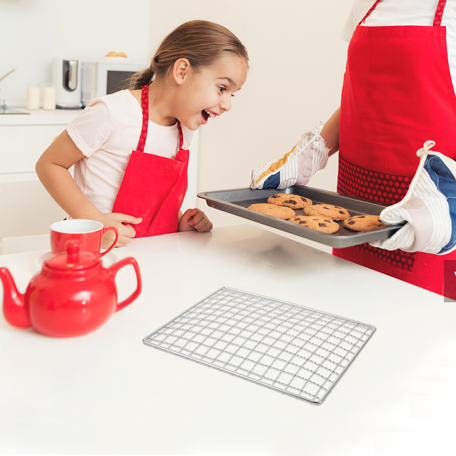 Stainless Steel Grill Mat Non  - Cooking Outdoor Camping recension och pris