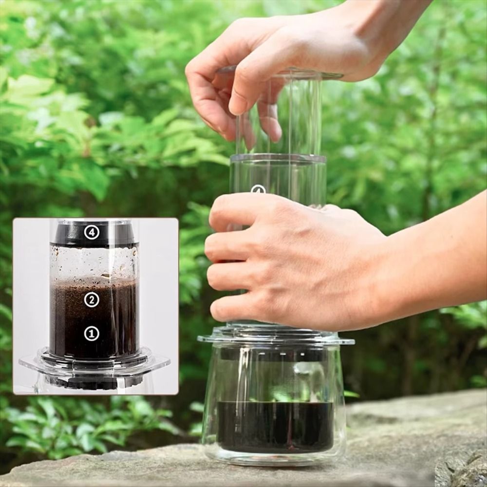 Portable Coffee Kettle French  - Camping Cooking Tin recension och pris