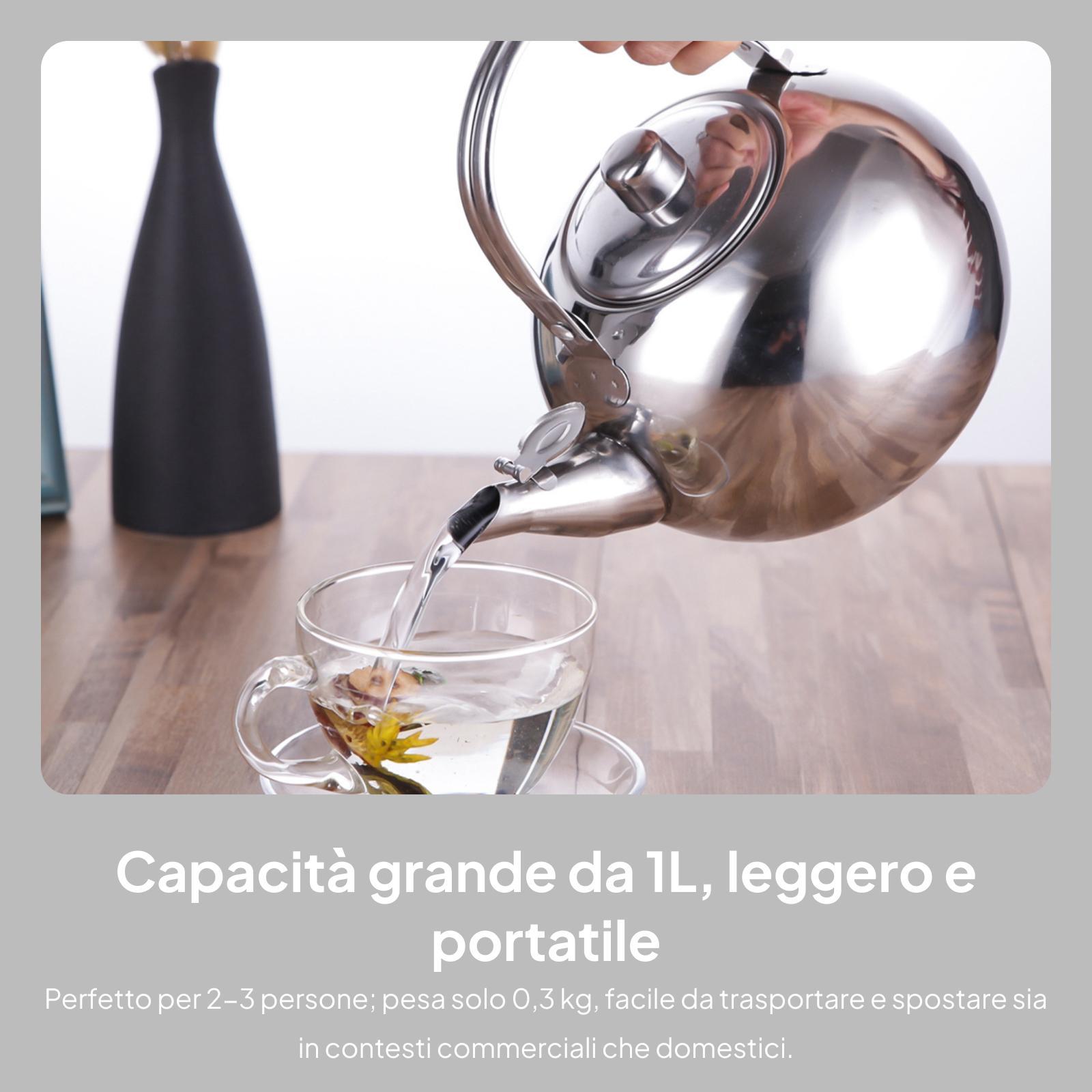 Stainless Steel Tea Pot with A - Camping Cooking Pot Large recension och pris