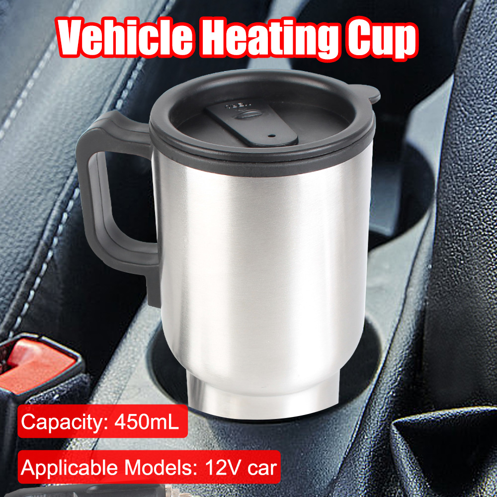 12V 450ml Car Coffee Mug Inter - Camping Cooking Tin recension och pris