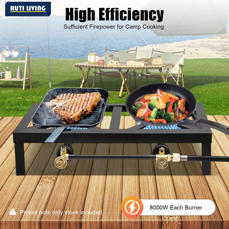 Portable 1/2 Burner Outdoor Ga - Camping Cooking Propane recension och pris