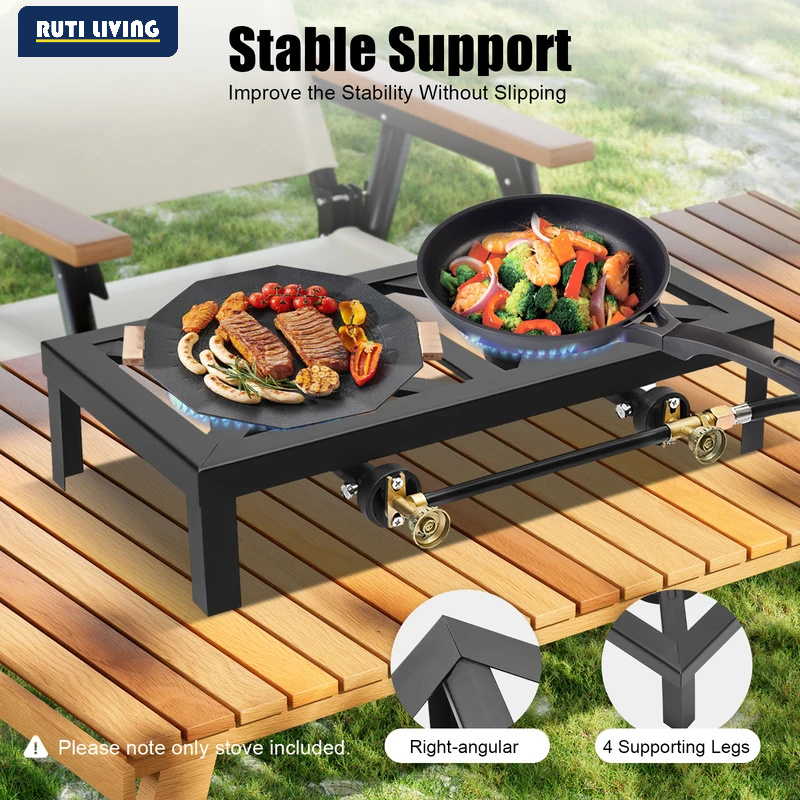 Portable 1/2 Burner Outdoor Ga - Camping Cooking Propane recension och pris