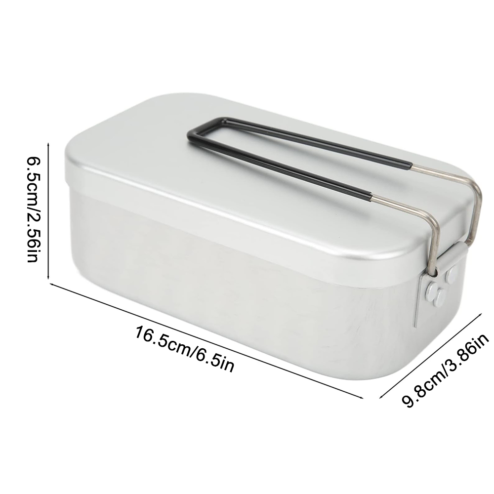800ML Aluminum Lunch Boxes Out - Camping Cooking Tin recension och pris