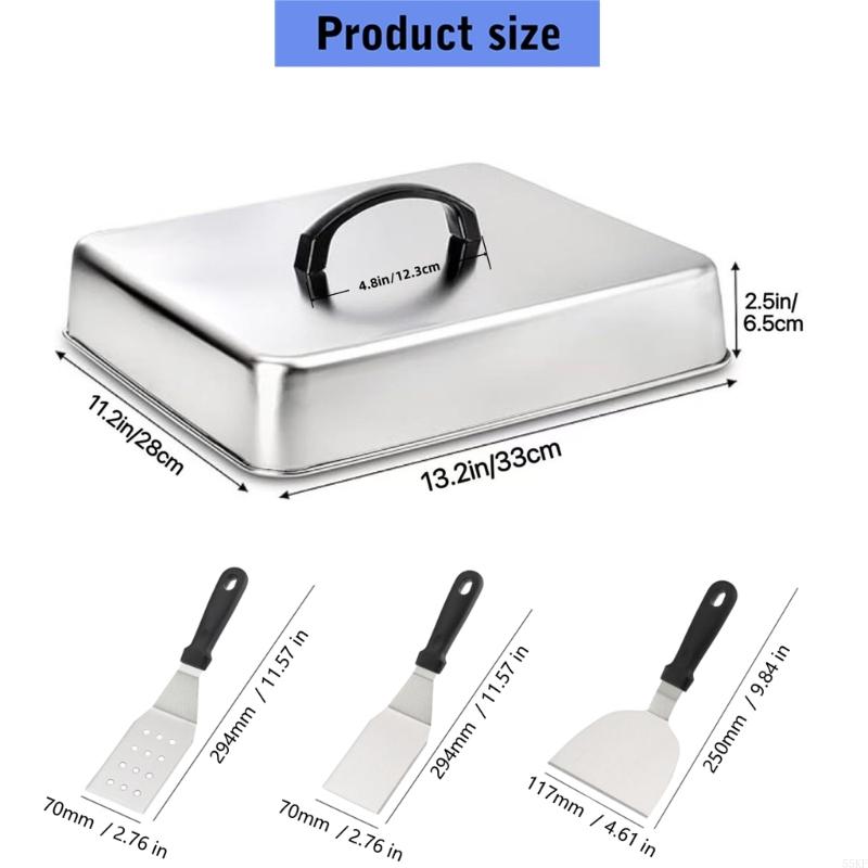 Metal Basting Cover with Top H - Camping Cooking Meals recension och pris