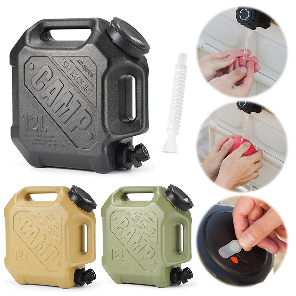 12L Camping Water Jug with Spi - Camping Cooking Pot Large recension och pris
