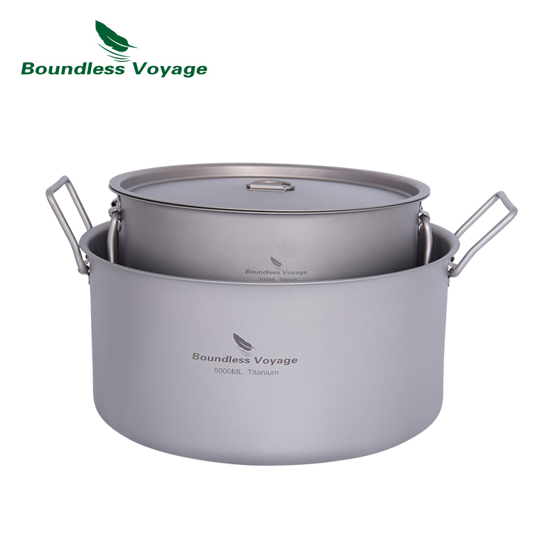 Boundless Voyage 2L 5L Big Cap - Camping Cooking Pot Large recension och pris