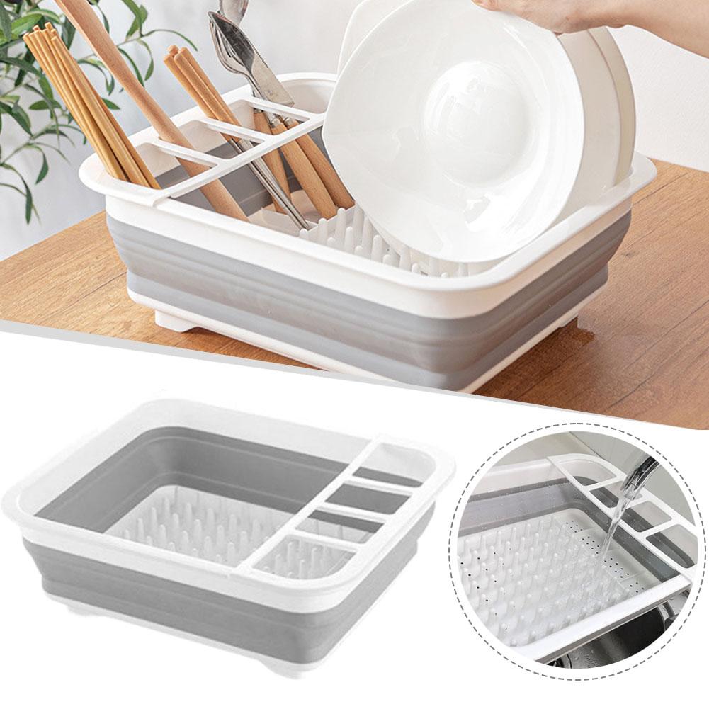 Foldable Dish Drainer Bowl Rac - Camping Cooking Meals recension och pris