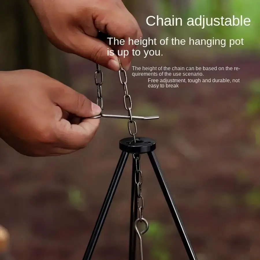 Outdoor Large Bonfire Tripod P - Camping Cooking Pot Large recension och pris