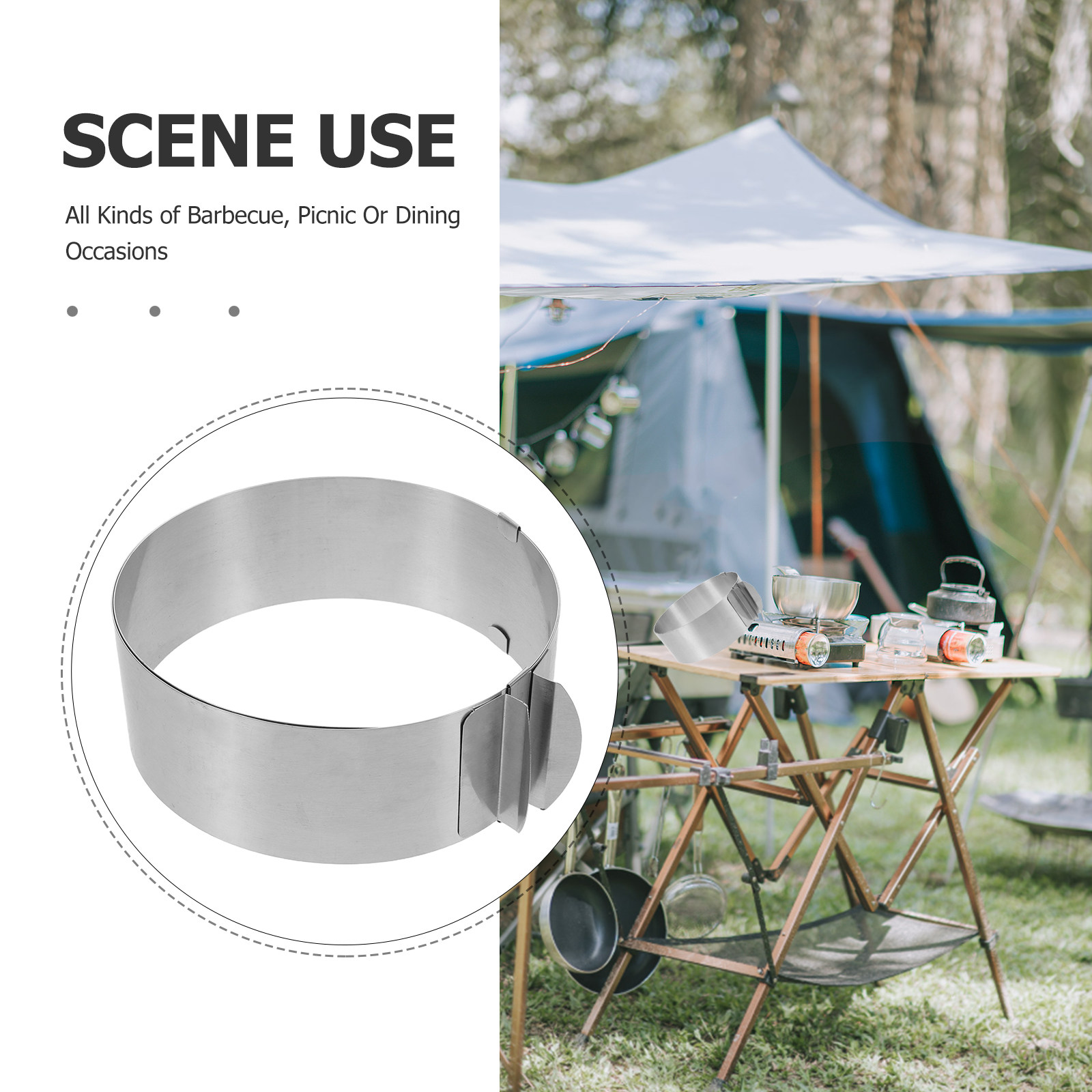 Adjustable Camping Stove Winds - Camping Cooking Wind Blocker recension och pris