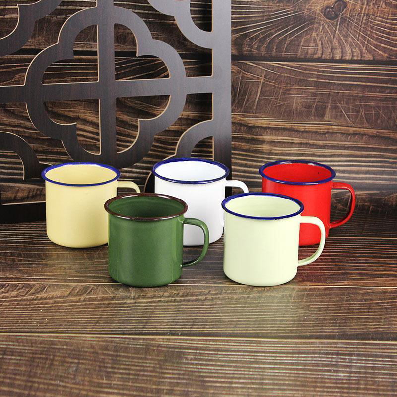 【M】Enamel Drinking Mugs Multip - Camping Cooking Pot recension och pris