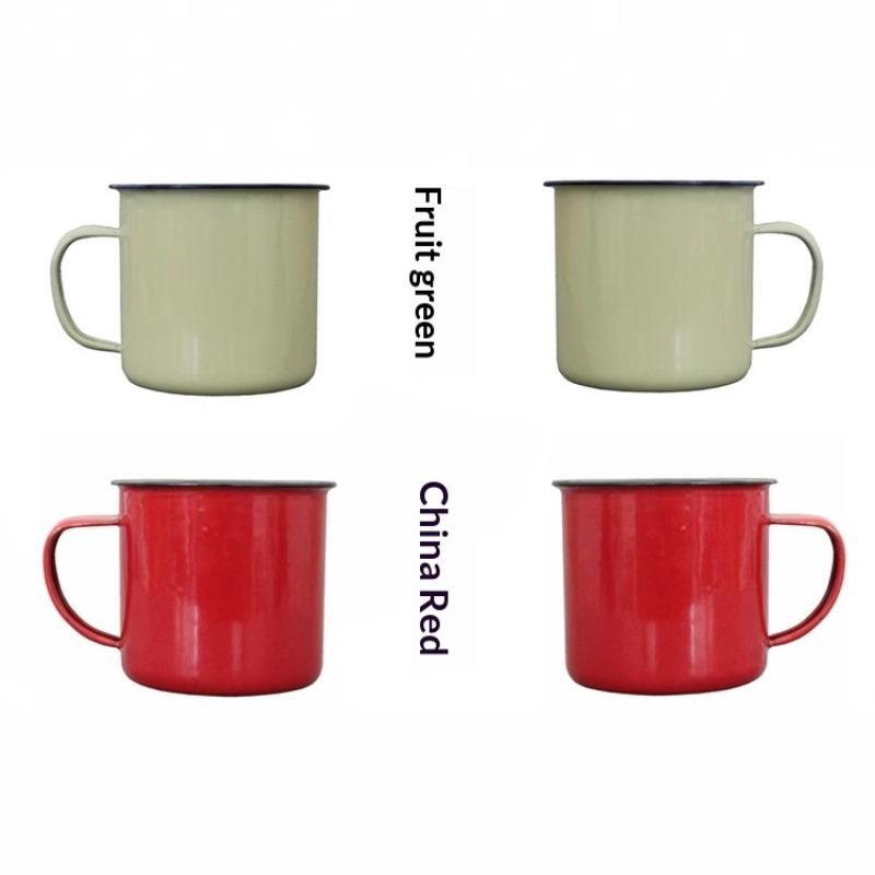 【M】Enamel Drinking Mugs Multip - Camping Cooking Pot recension och pris
