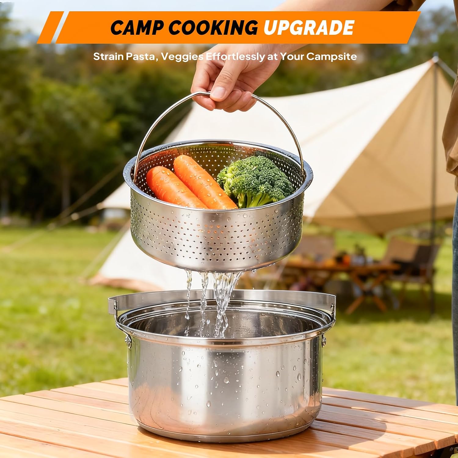 6pcs Cookware Set, 304 Stainle - Camping Cooking Pot recension och pris