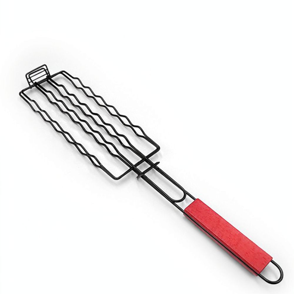 Portable BBQ Grill Mesh Holder - Camping Cooking Materials recension och pris