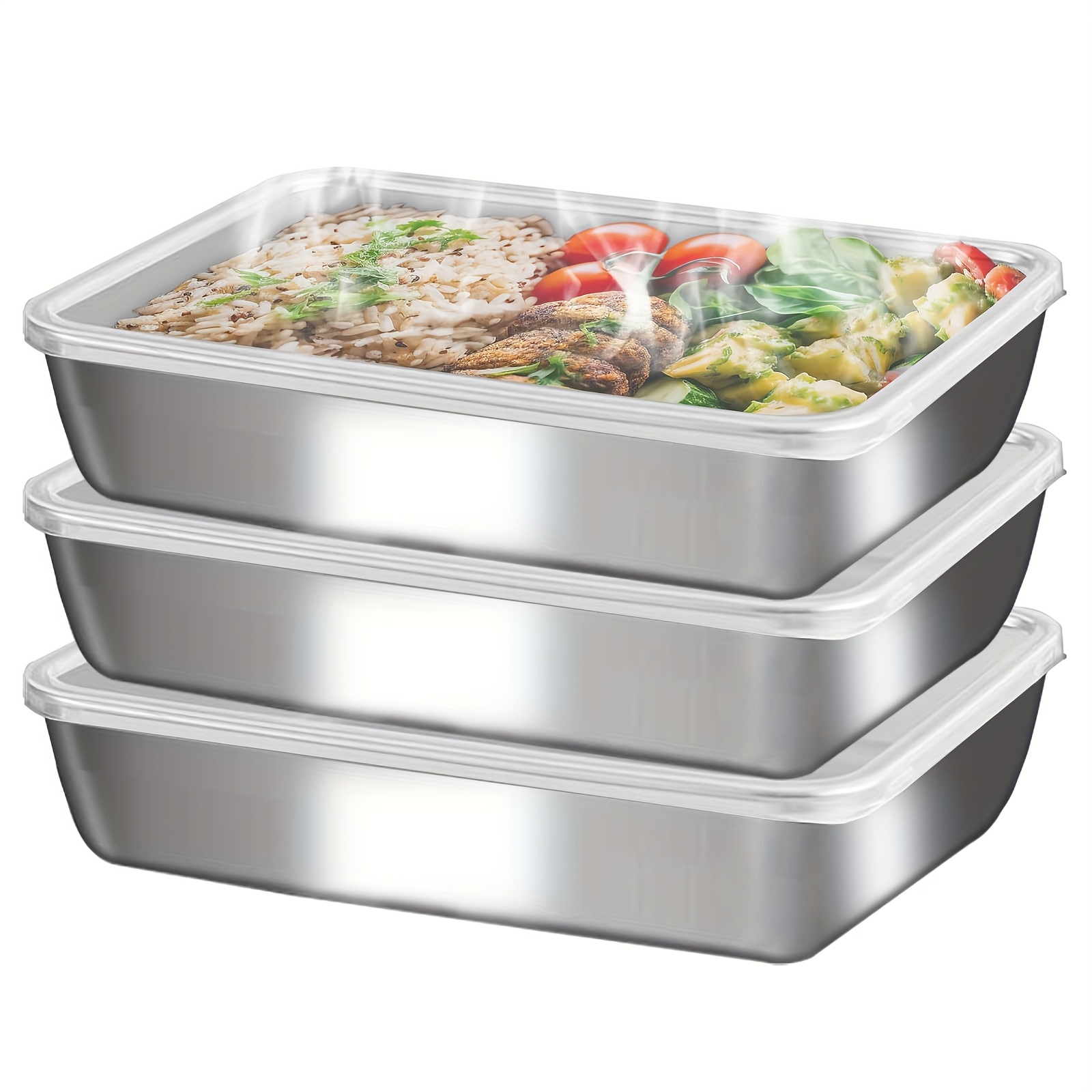 3pcs Stainless Steel Food Cont - Camping Cooking Box recension och pris