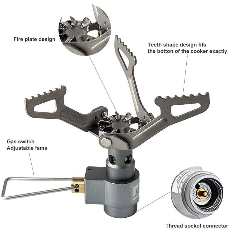 BRS Outdoor Gas Stove Mini Cam - Camping Cooking Propane recension och pris