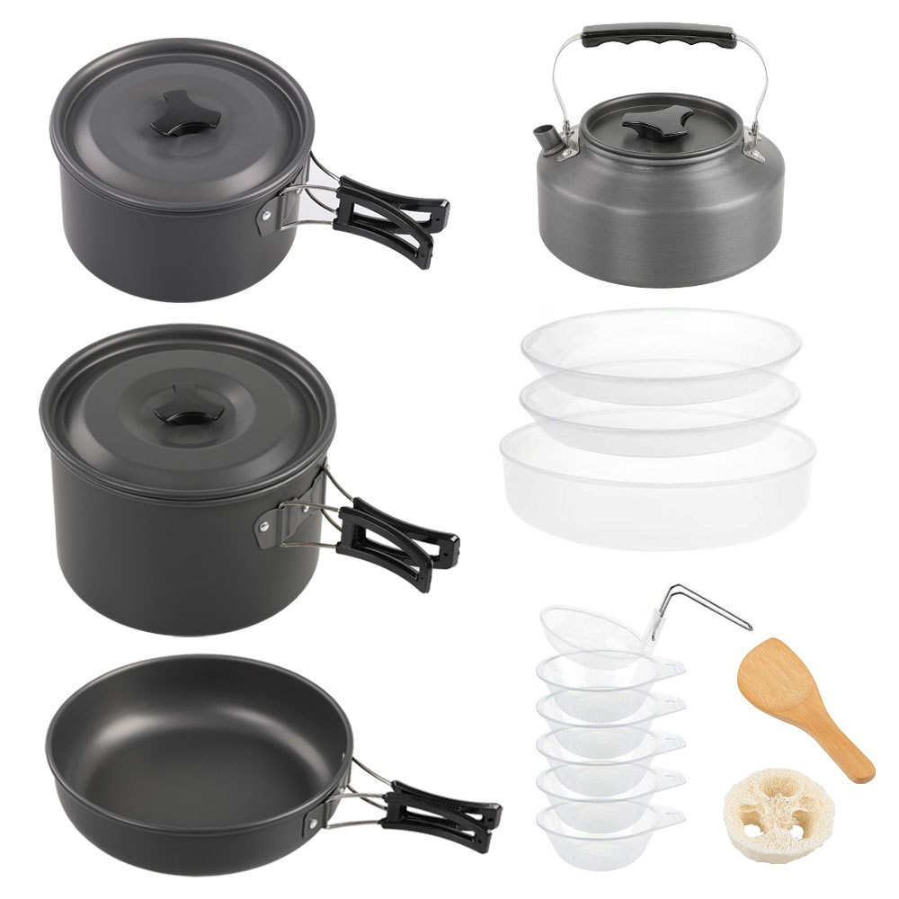 Outdoor large cooking set, 2-4 - Camping Cooking Pot Large recension och pris