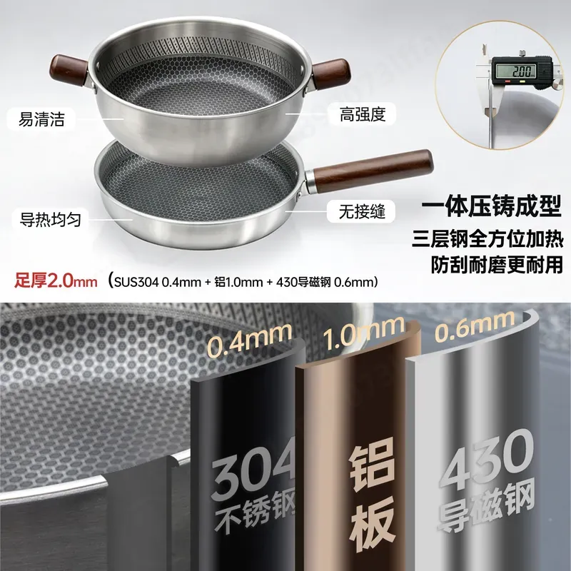 Large Capacity Three Layer Thi - Camping Cooking Pot Large recension och pris