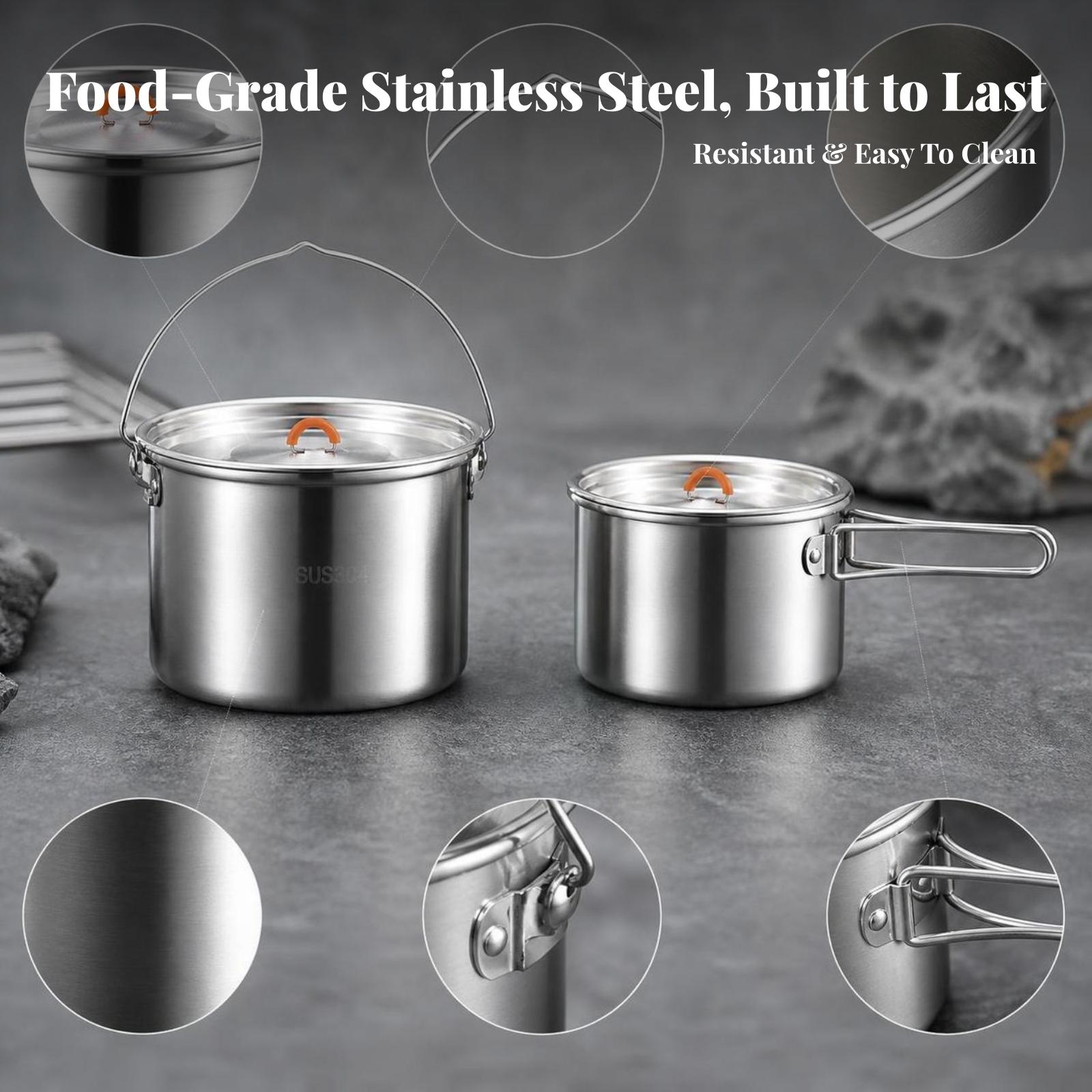 Outdoor Cooking Kettle 304 Sta - Camping Cooking Meals recension och pris