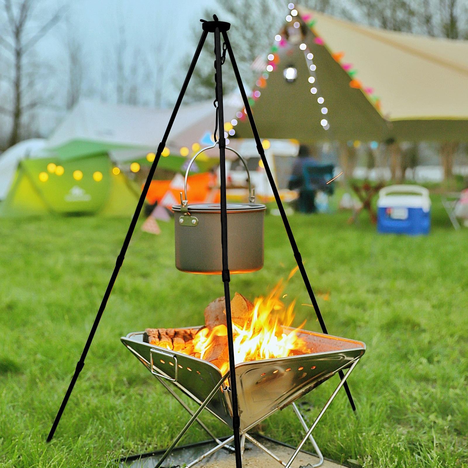 Outdoor Large Bonfire Tripod P - Camping Cooking Pot Large recension och pris