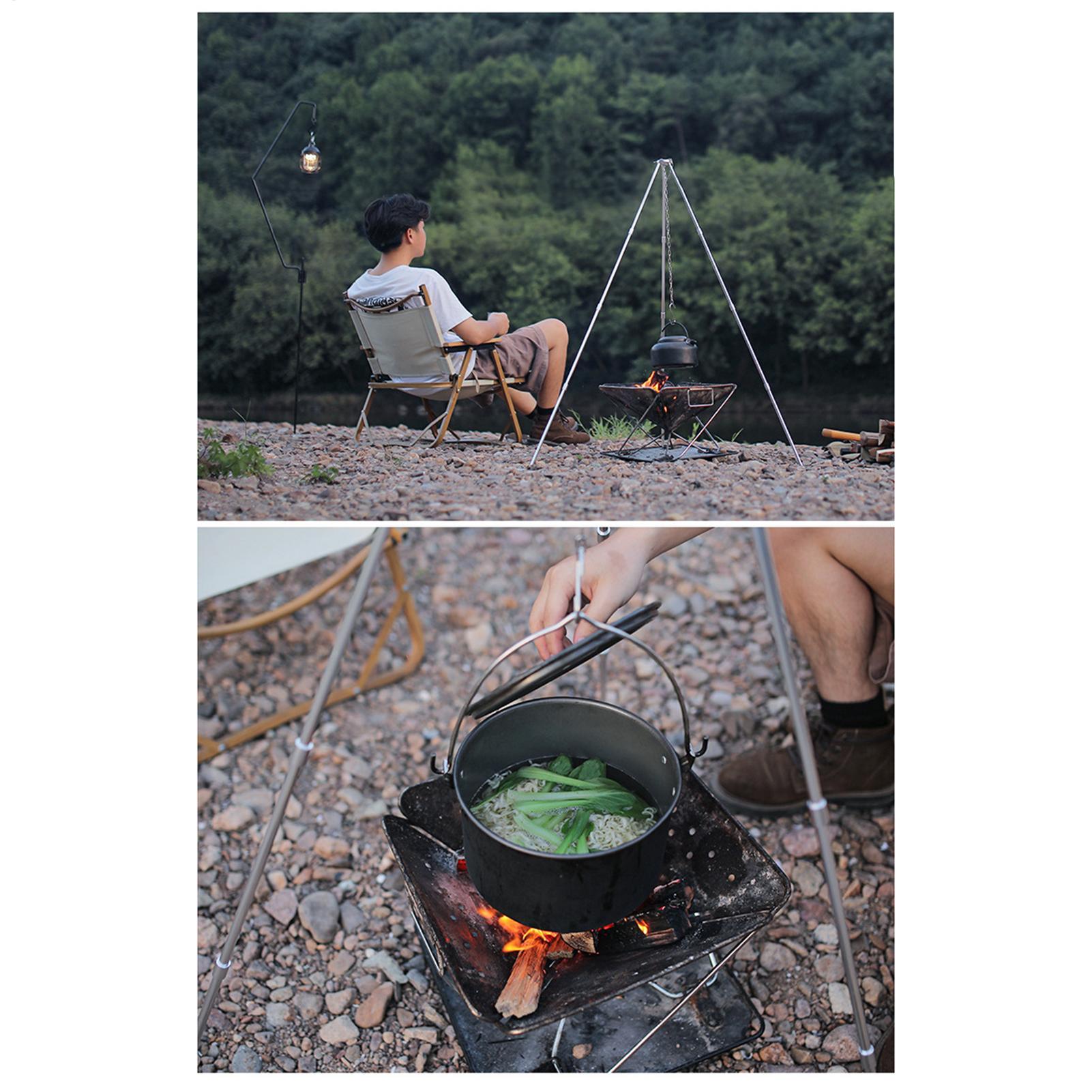 Outdoor Large Bonfire Tripod P - Camping Cooking Pot Large recension och pris