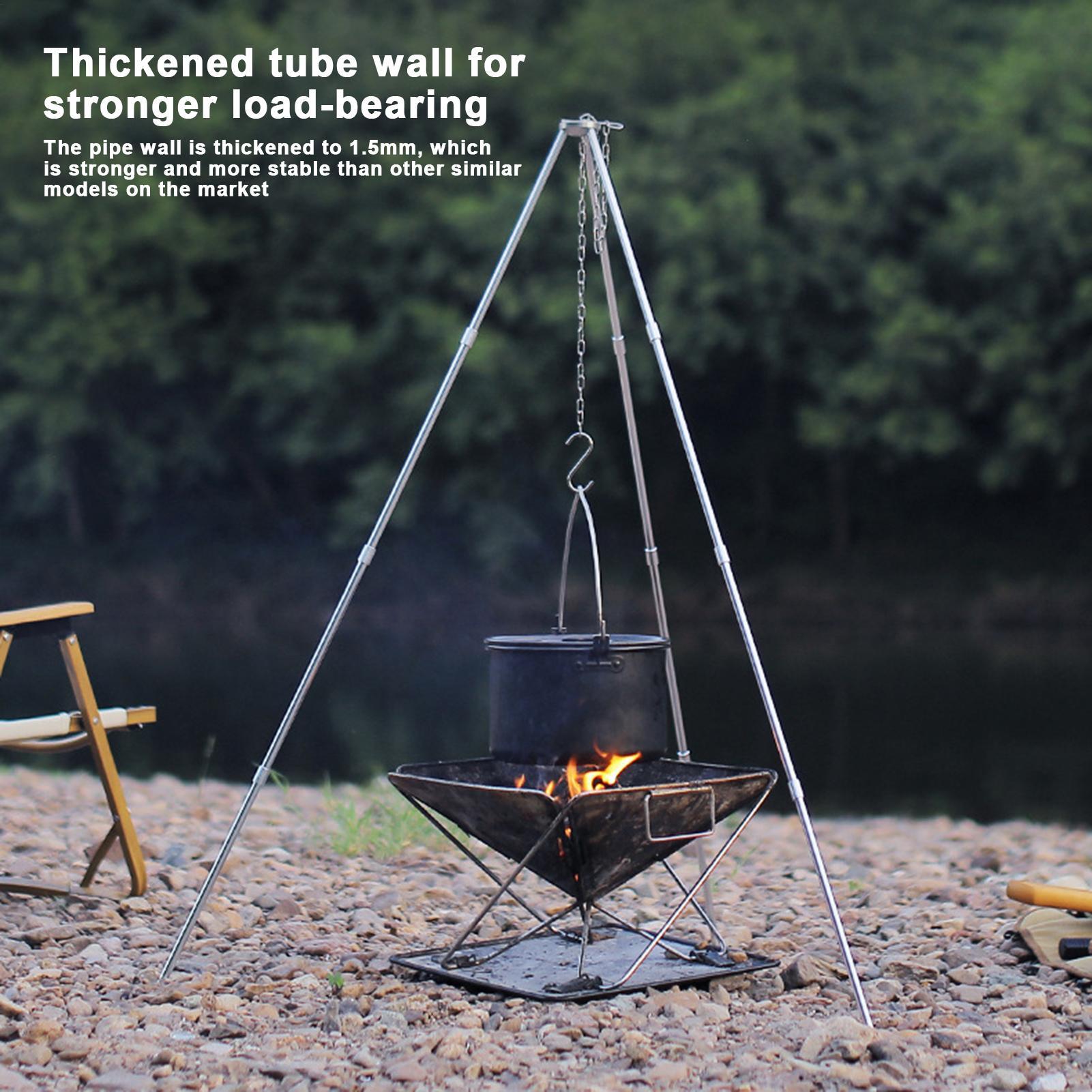 Outdoor Large Bonfire Tripod P - Camping Cooking Pot Large recension och pris