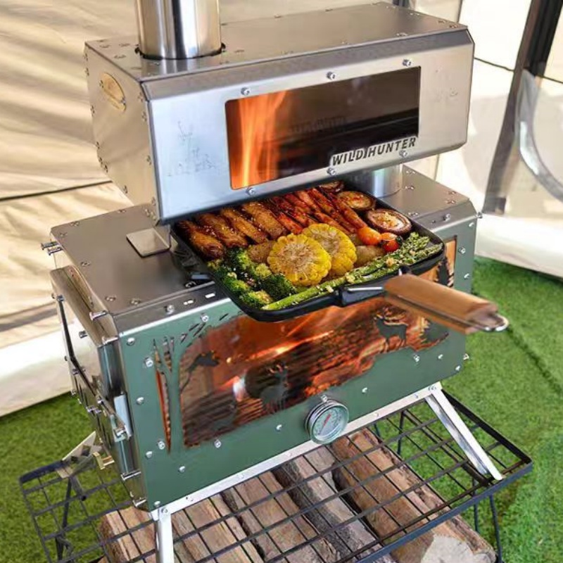 Camping Firewood Stove 2-Side  - Camping Cooking Area recension och pris