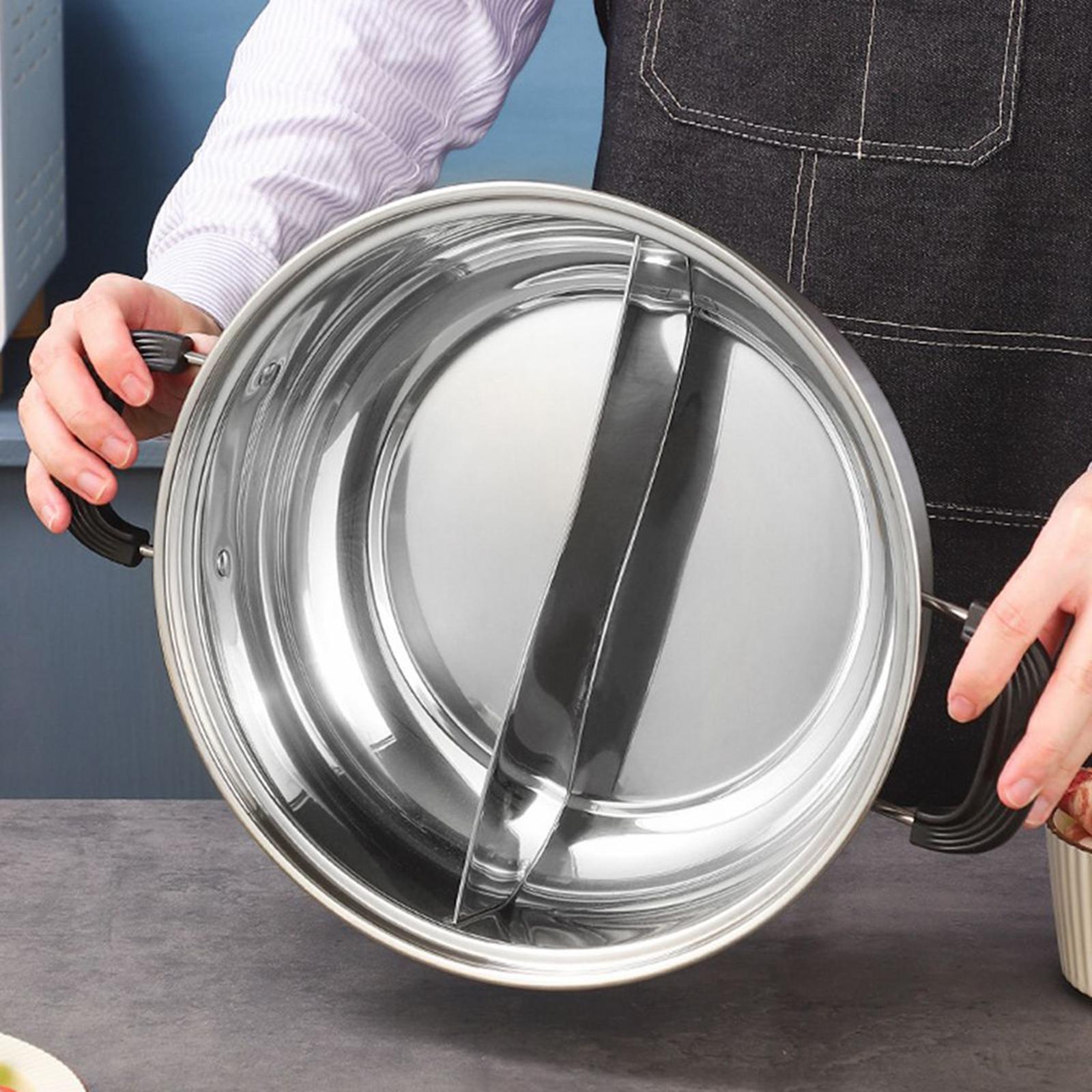 Hot Pot with Divider Cooking P - Camping Cooking Pot recension och pris