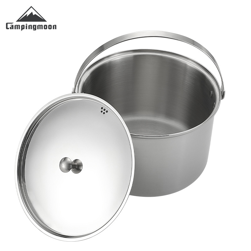 CAMPINGMOON CC-24 stainless st - Camping Cooking Pot Large recension och pris