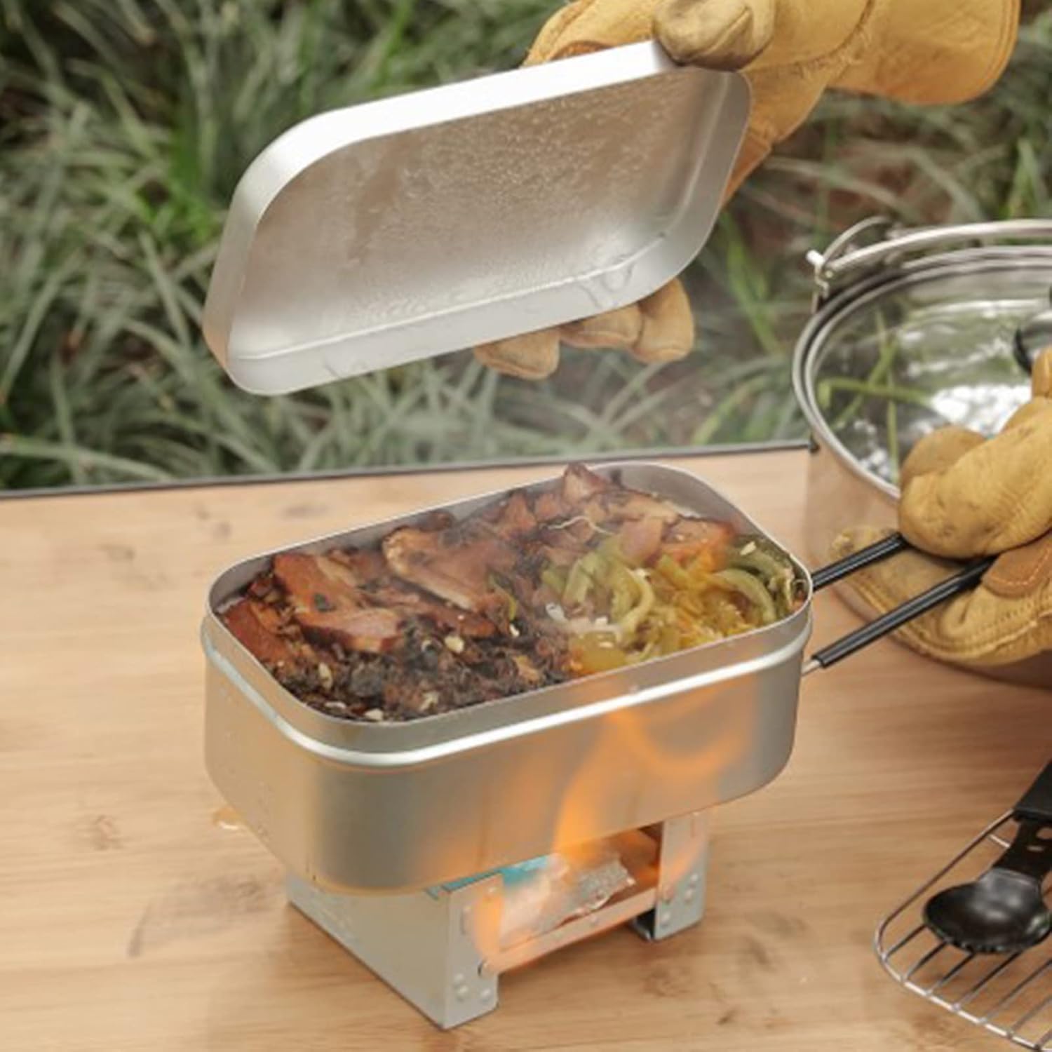 Foldable Bento Box Handle, Lun - Camping Cooking Tin recension och pris
