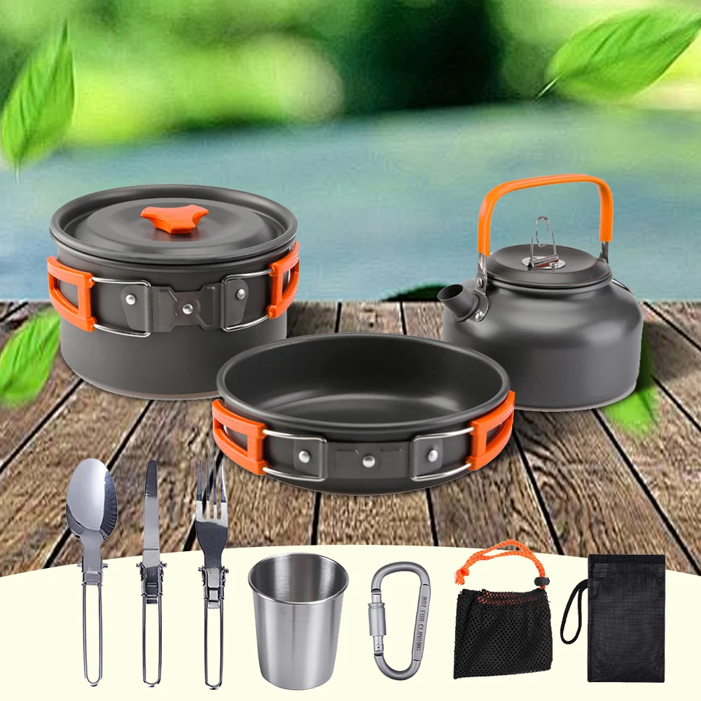 Camping Cookware Kit Kettle Po - Camping Cooking Pot recension och pris