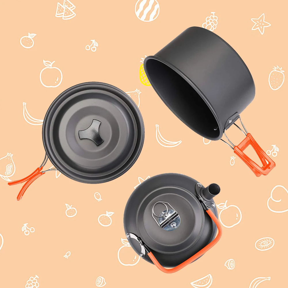 Camping Cookware Kit Kettle Po - Camping Cooking Pot recension och pris
