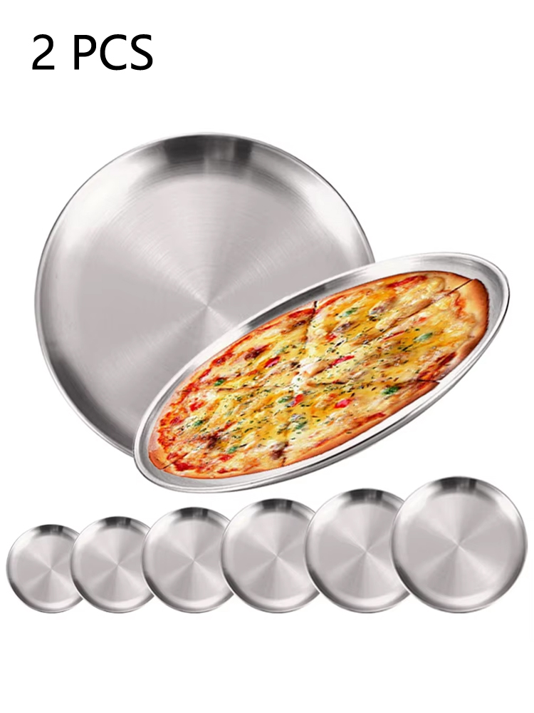 2Pcs Stainless Steels Round Si - Camping Cooking Meals recension och pris
