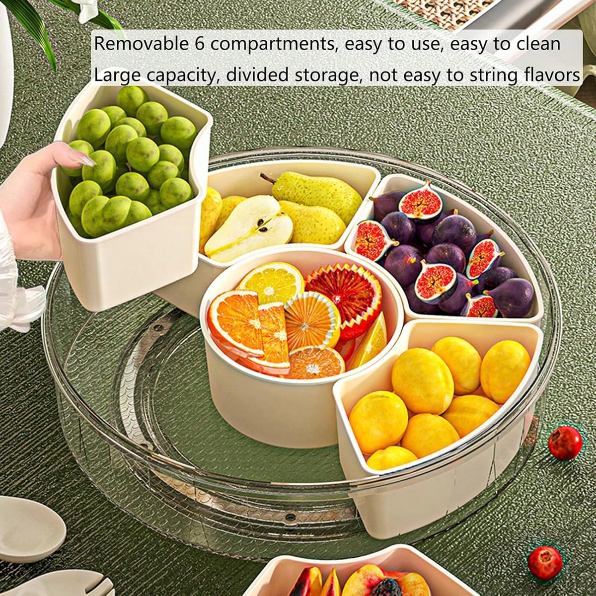 SaengQ 1pc Rotatable Snack Box - Camping Cooking Gifts recension och pris